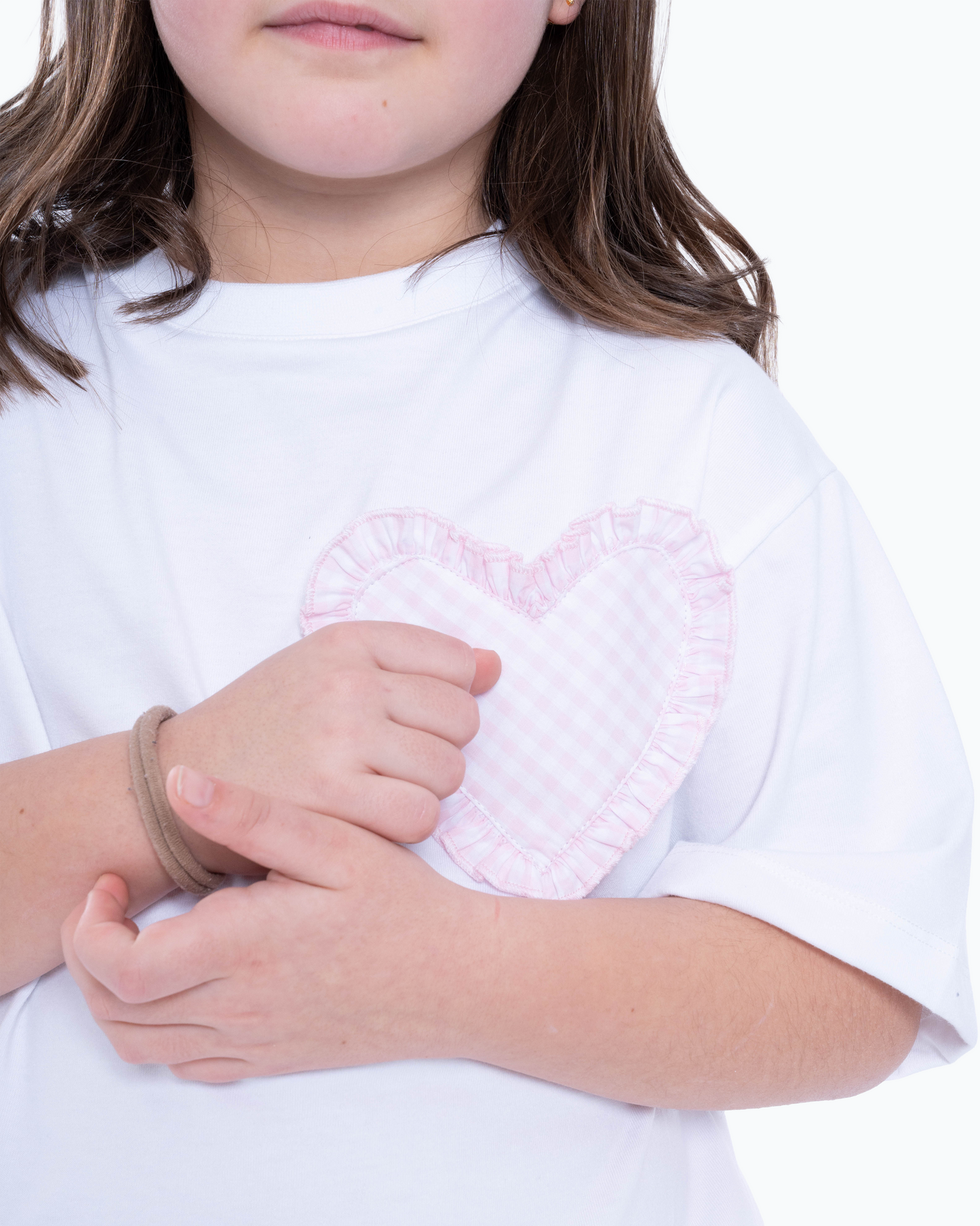 T-Shirt coração rosa