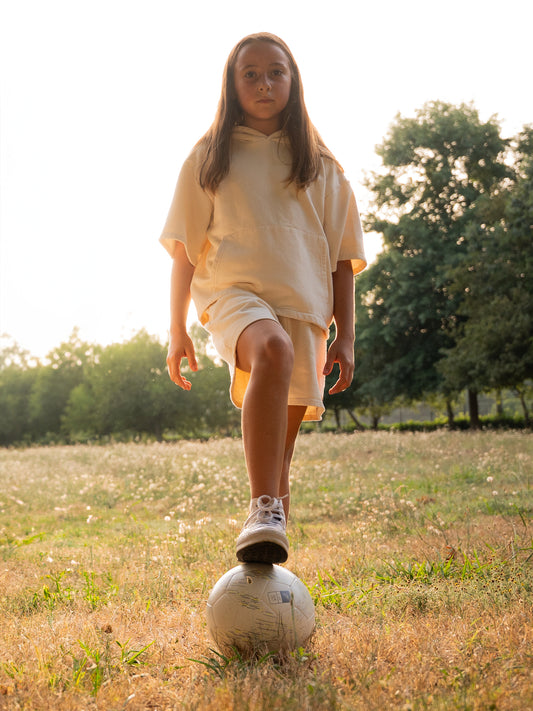 Sweatshirt Oversize com Capuz – Bege