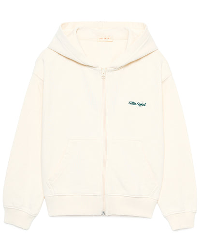 Hoodie Bege com Fecho