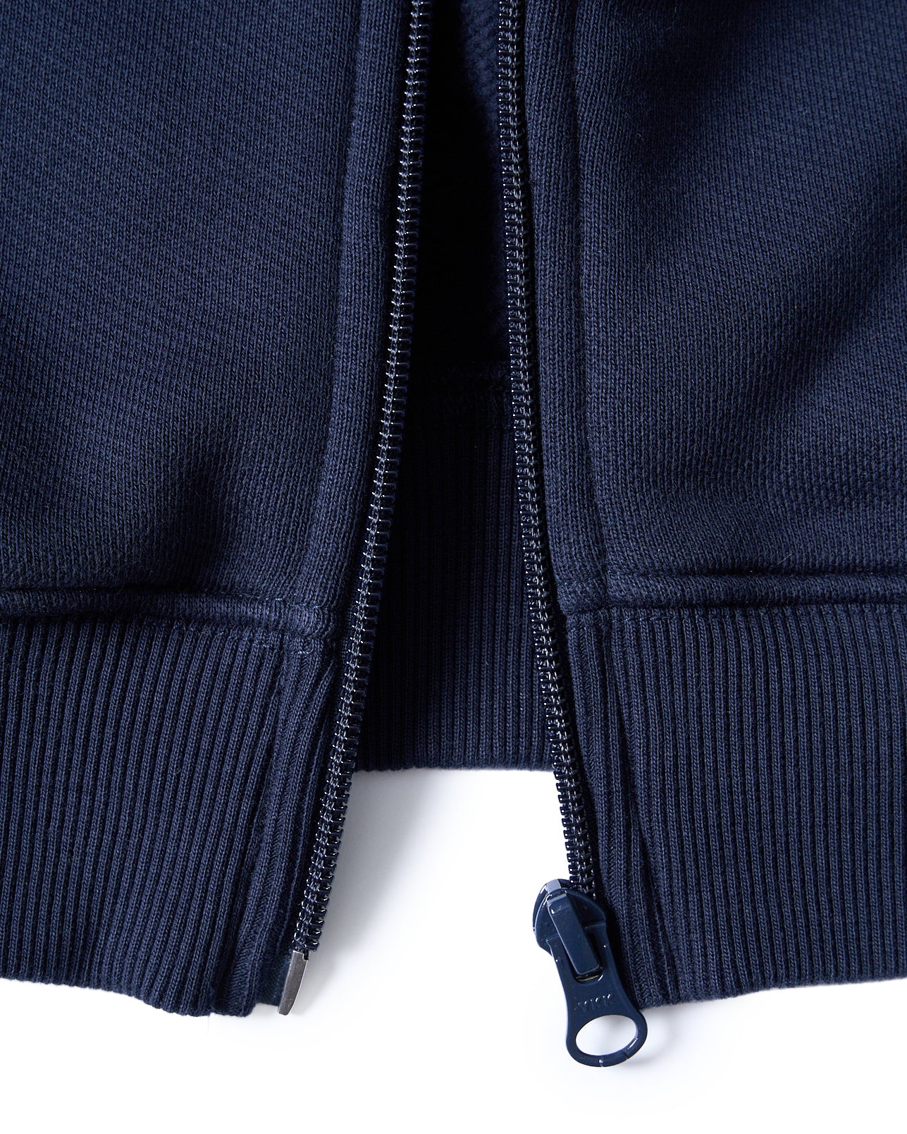 Hoodie Azul Cardado com Fecho