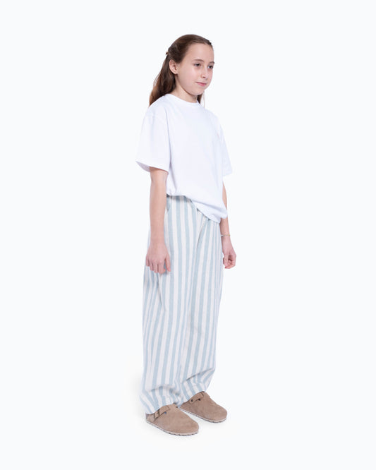 Calça Alice risca azul