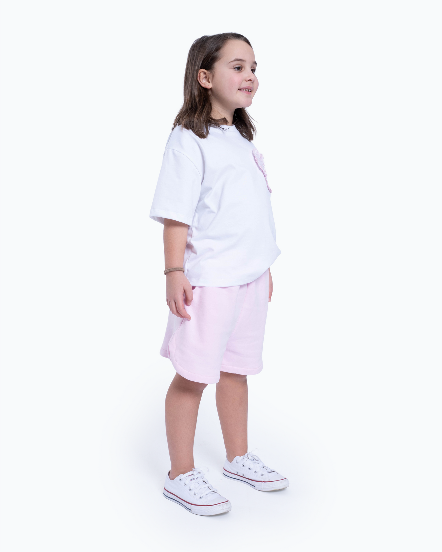 T-Shirt coração rosa