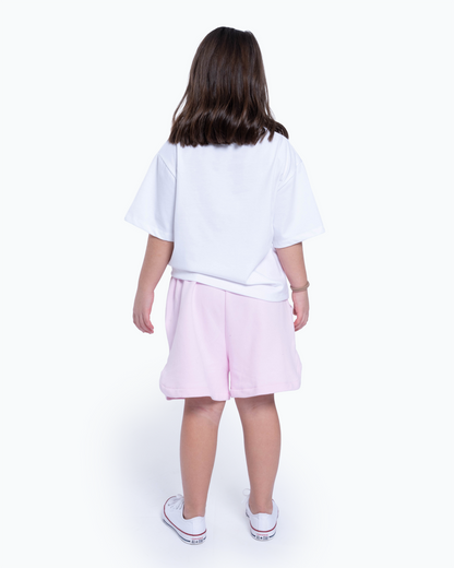 T-Shirt coração rosa