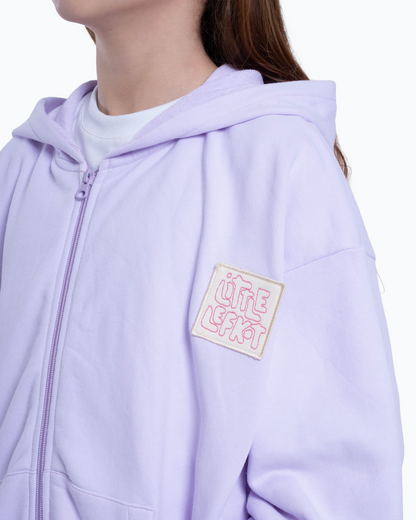 Hoodie Lilás Patch Little Lefkot