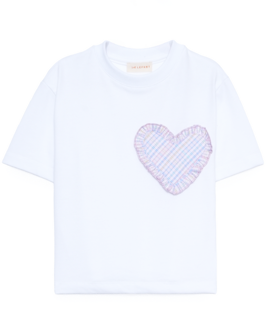 T-Shirt Coração violeta