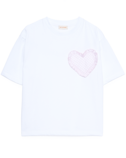 T-Shirt coração rosa
