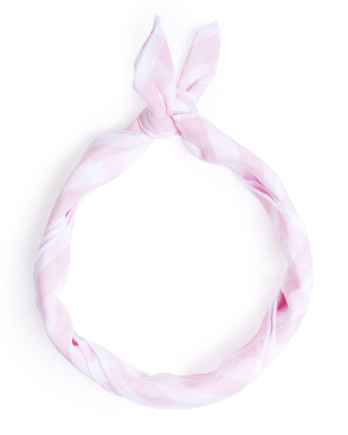 Lenço Bandana xadrez rosa