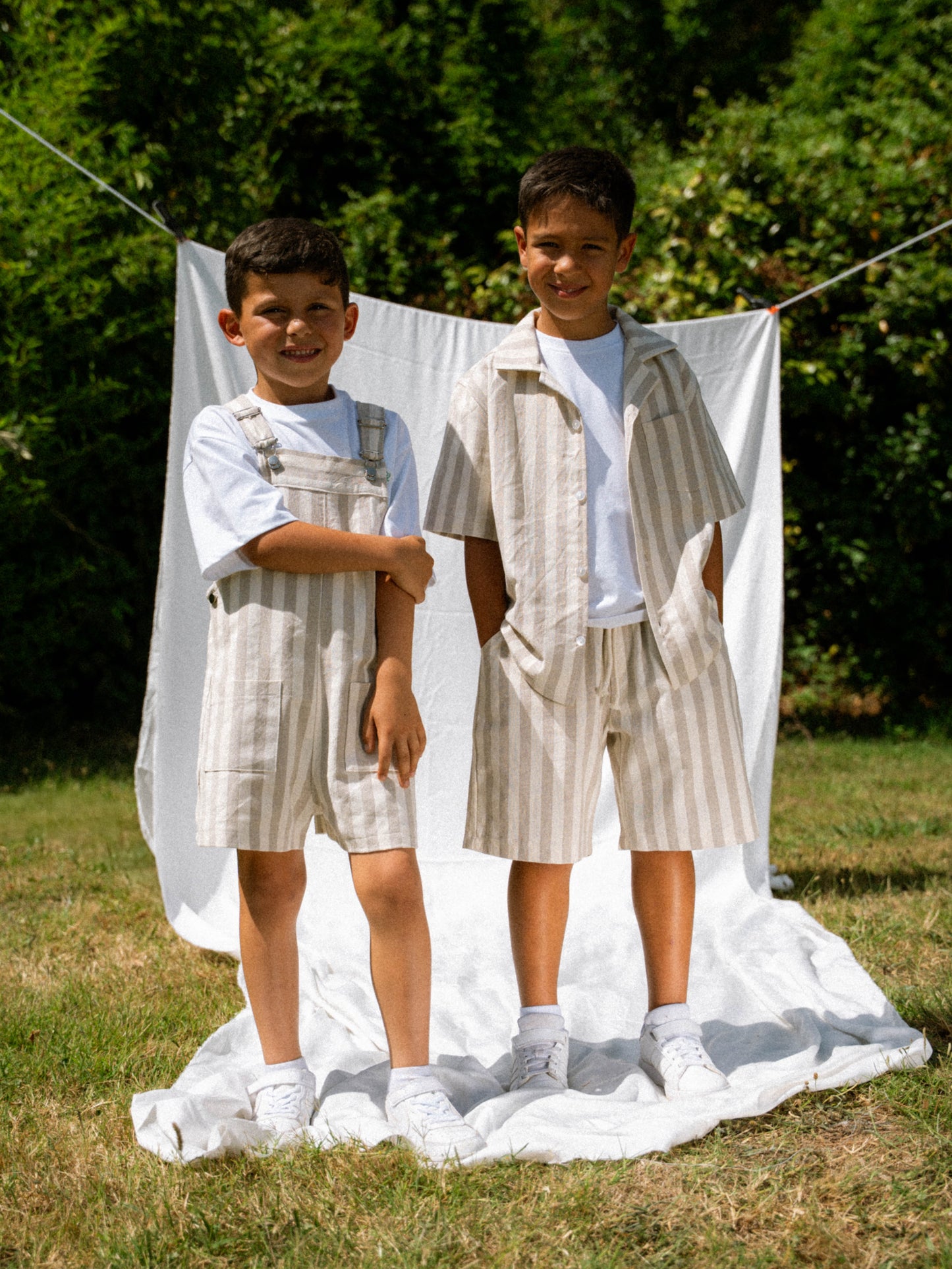 Camisa Afonso Risca Chocolate