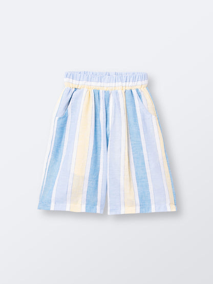 Calção Afonso Risca Azul Amarelo