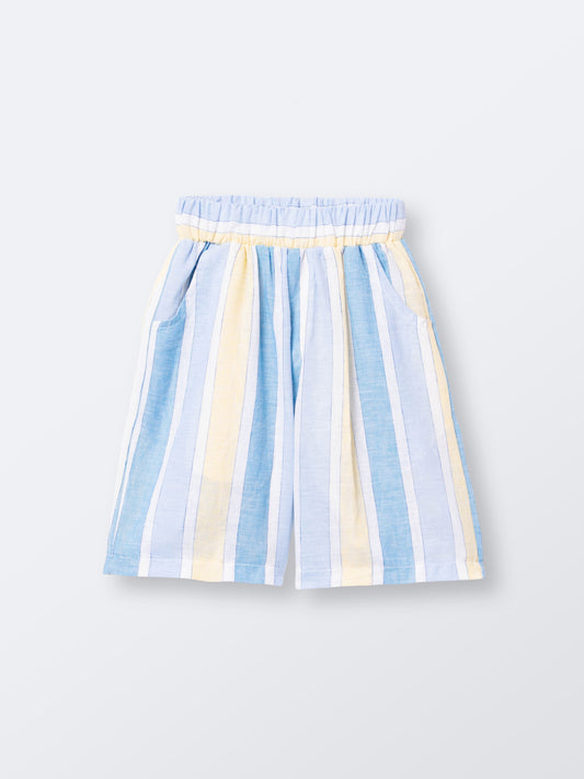 Calção Afonso Risca Azul Amarelo