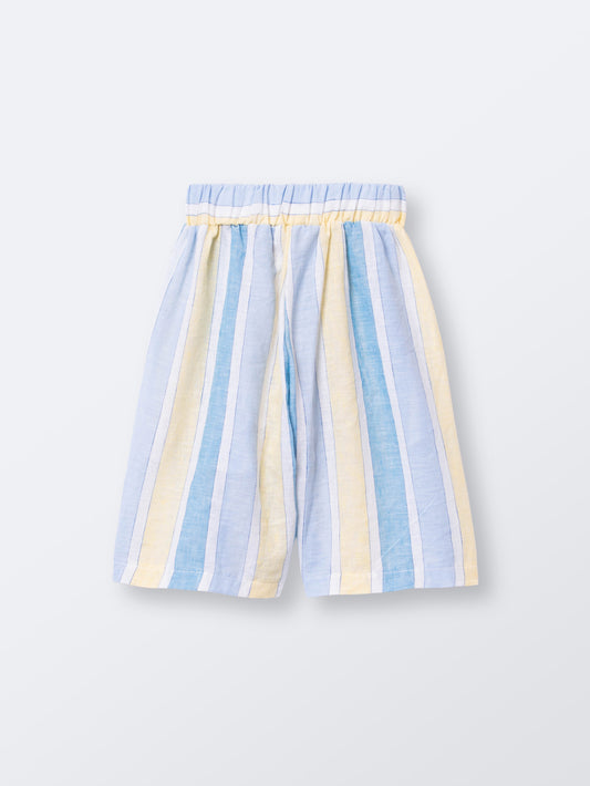 Calção Afonso Risca Azul Amarelo