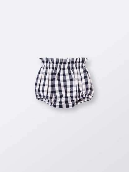 Tapa Fraldas Matilde Vichy preto e branco