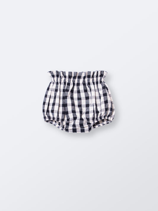 Tapa Fraldas Matilde Vichy preto e branco