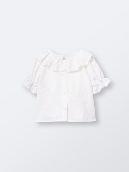 Blusa Tuxa Bordado Inglês