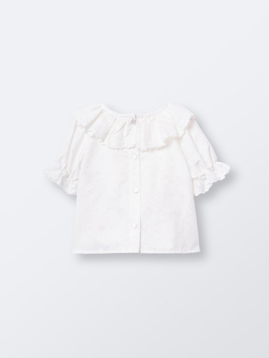 Blusa Tuxa Bordado Inglês