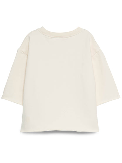 T-shirt Oversize em Algodão – Bege