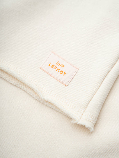 Pantalones cortos de algodón extragrandes – Beige