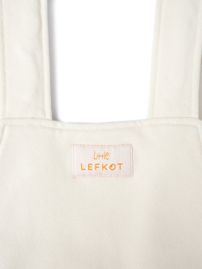 Jardineiras Oversize em Algodão – Bege