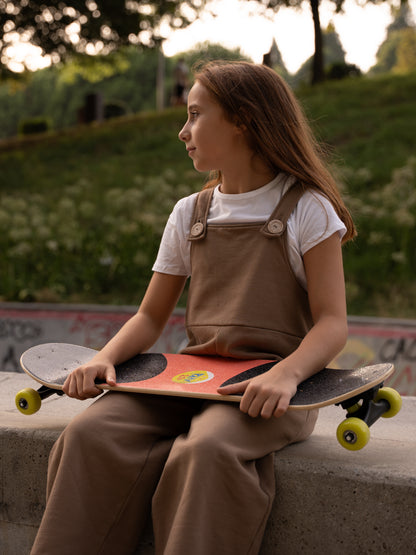 Peto de algodón extragrande – Marrón