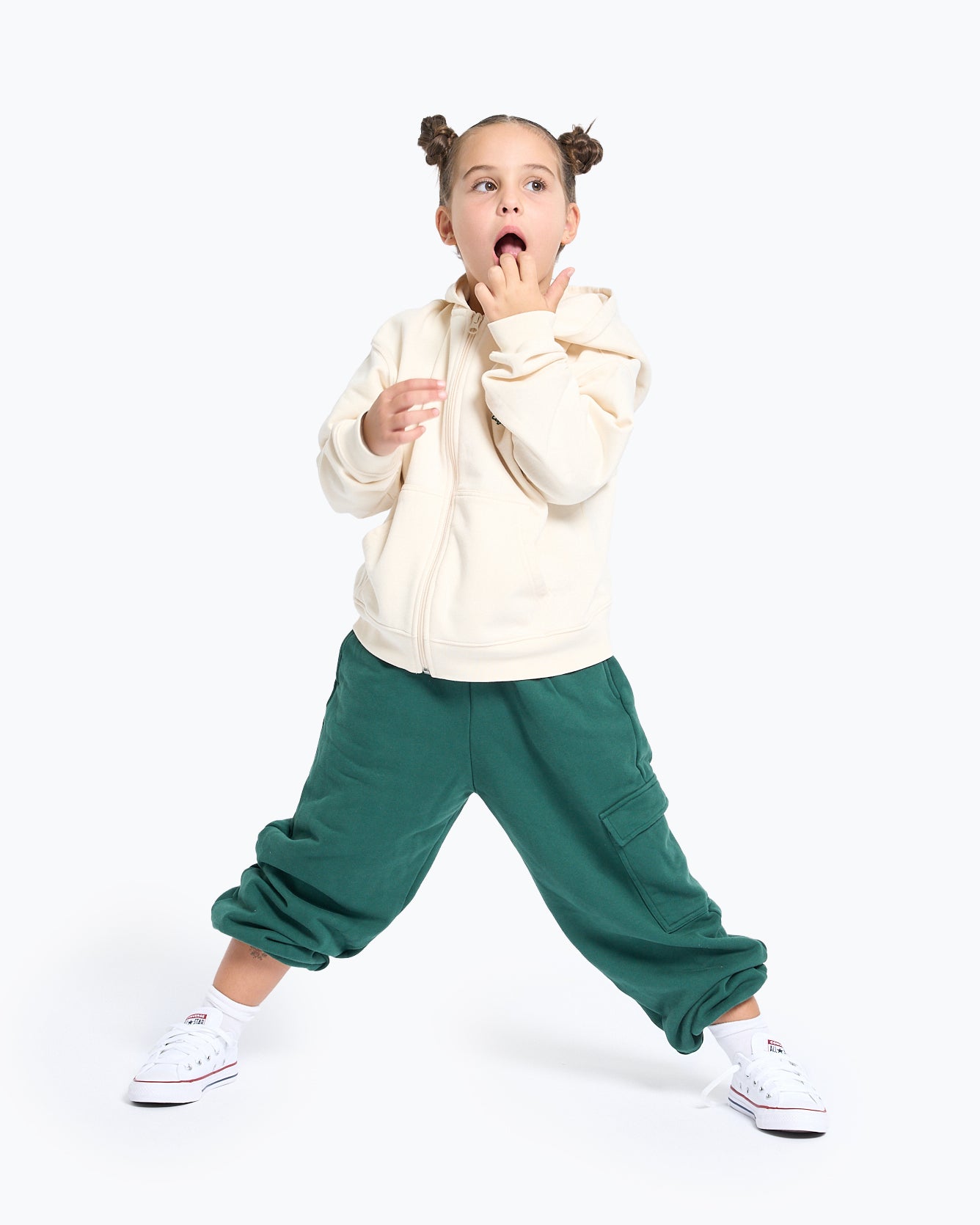 Hoodie Bege com Fecho