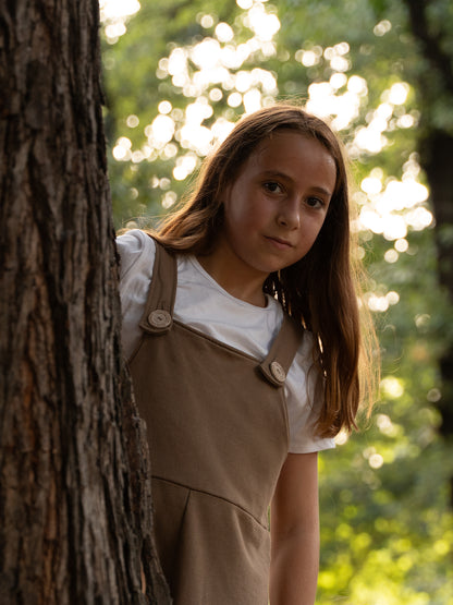 Peto de algodón extragrande – Marrón