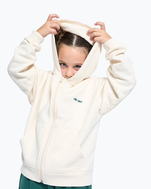 Hoodie Bege com Fecho