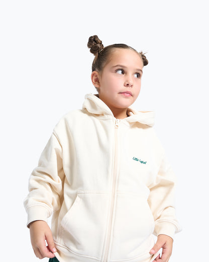 Hoodie Bege com Fecho