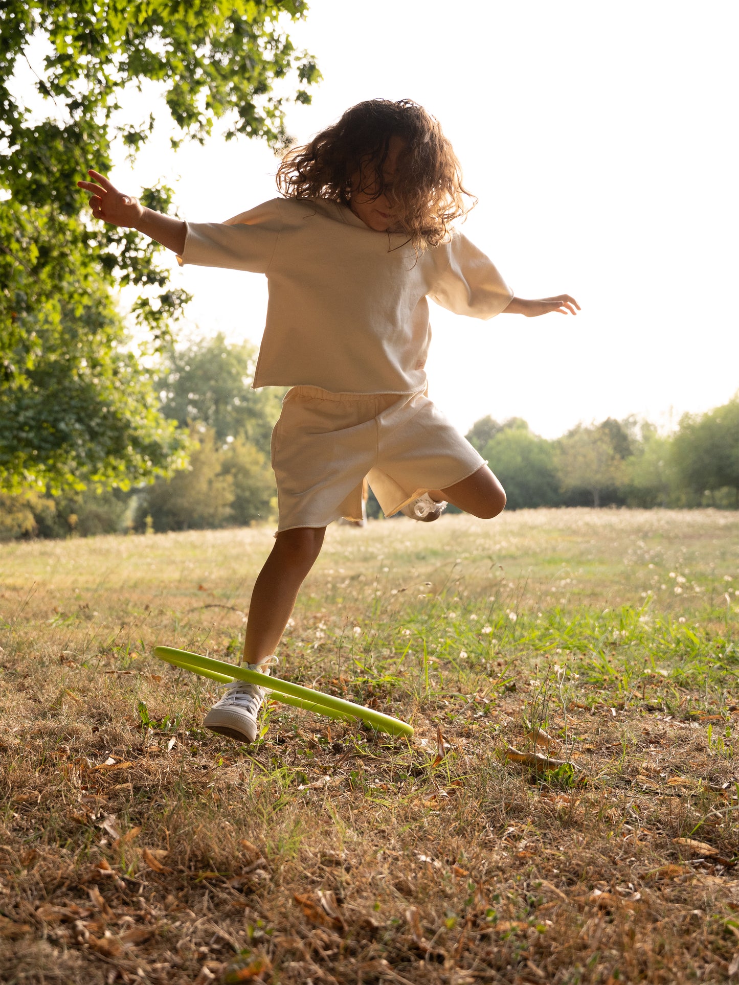 T-shirt Oversize em Algodão – Bege