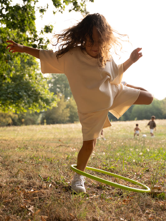 T-shirt Oversize em Algodão – Bege